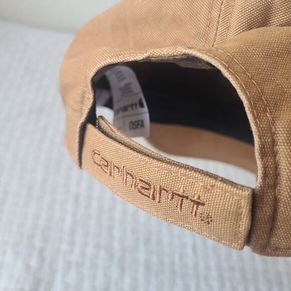 Carhartt Brown 100% Cotton Cap Hat One Size Fits Most - Picture 5 of 12